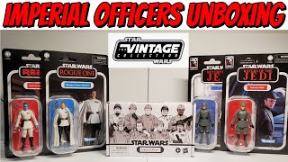 Star Wars The Vintage Collection  Imperial Officers Unboxing [upl. by Ainirtak360]