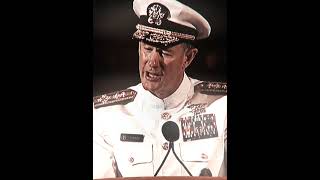 Admiral McRaven On Changing lives motivation editing graduation [upl. by Fiore]