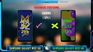 Samsung Galaxy M32 5G vs Samsung Galaxy M32 4G  Full Comparison [upl. by Kass]