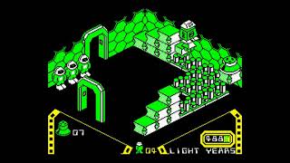 Amstrad CPC Longplay  Alien 8  Game map 1985 [upl. by Eniarol]