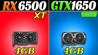 RX 6500 XT vs GTX 1650 Super  How Much Performance Difference [upl. by Wincer385]