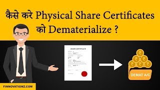 How to convert a physical share certificate into Demat  In Hindi [upl. by Ara]