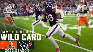 Cleveland Browns vs Houston Texans Game Highlights  NFL 2023 Super Wild Card Weekend [upl. by Niliram]