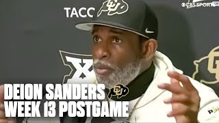 Deion Sanders joins the media after Colorados loss to Kansas  Press Conference [upl. by Parks]