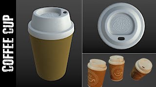 BLENDERSUBSTANCE PAINTER COFFEE CUP [upl. by Ahsemad]