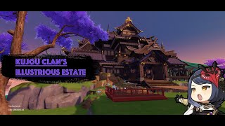 Kujou Clans Illustrious Estate  Silken Courtyard Serenitea Pot  Genshin Impact Tutorial [upl. by Adrahs716]