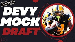 Devy Mock Draft All Devy Classes Included  Dynasty Fantasy Football 2024 [upl. by Nicolle]