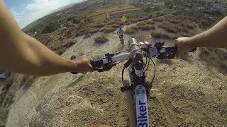 Ciclismo MTB BTT Cabezo Blanco Montes Ribera Agridulce con ascensos y downhill [upl. by Ruthven981]