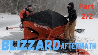 WINTER CAMPING OVERNIGHT on the ICE Part 2  Maine Ice Fishing [upl. by Sobel389]