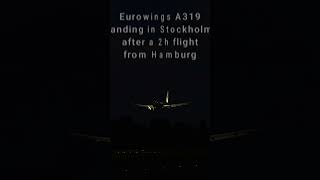 Eurowings A319 landing in Stockholm short msfs aviationavgeek msfs2020 [upl. by Melborn398]