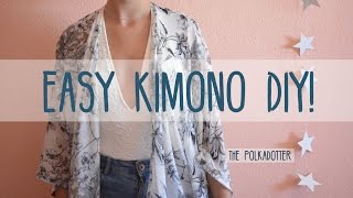 Easy Kimono DIY  4 Steps [upl. by Reiner]