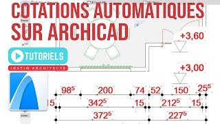 COMMENT FAIRE LES COTATIONS FACILEMENT SUR ARCHICAD EN FRANÇAIS [upl. by Guarino]