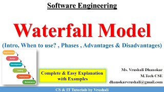 SE 4  Waterfall Model in Software Engineering  Complete Explanation [upl. by Nrek623]