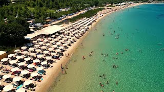 Most popular Beach on Halkidiki  Cabana Beach  Paliouri Greece [upl. by Frederico]