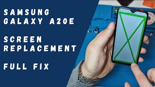 Samsung Galaxy A20e  Screen Replacement FULL FIX [upl. by Ploss]