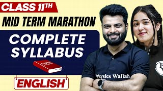 Complete CBSE ENGLISH  Class 11th  MID Term in One Shot  Marathon Series 🔥 [upl. by Zalucki]