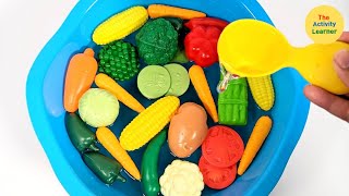 VEGETABLE SOUP  Learn Vegetables Activity  Educational Videos for Toddlers  Sensory [upl. by Aneahs210]