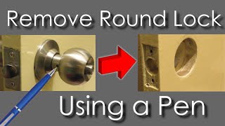 How to Remove Round Door Lock [upl. by Elwee]