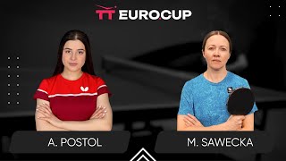 1340 Anastasiia Postol  Malgorzata Sawecka 09102024  TT EuroCup Women Poland Master [upl. by Illac]