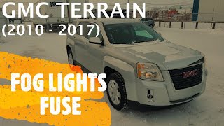 GMC Terrain  FOG LIGHTS FUSE AND RELAY LOCATION 2010  2017 [upl. by Corie]