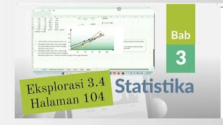 regresi linear eksplorasi 34 hal 104 bab 3 statistika matematika wajib kelas XI [upl. by Otit]