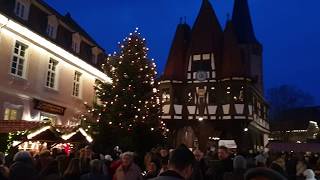 Wonderful Christmas Market in Michelstadt  Germany  Europe 2018 [upl. by Vinna118]