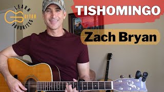 HOW TO PLAY Tishomingo  Zach Bryan Guitar Lesson [upl. by Ransell]