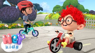 Sykler🚲 Sykkelsangen  Tegnefilm på Norsk  HeyKids [upl. by Yecats856]