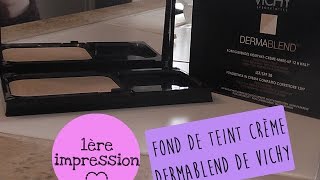 1 ère impression fond de teint DERMABLEND de VICHY [upl. by Esydnac]