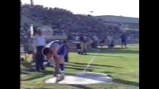 Ulf Timmermanns Shot Put Personal Best in Chania Greece on May 22 1988 [upl. by Calysta]