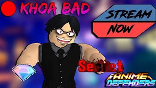 Roblox  Live Stream Give a way 10 unit random  secret  Anime Defenders [upl. by Freud]