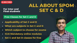 All about SPOM Set C and D  Applicability of SPOM Set C and D  Complete guide [upl. by Analram]