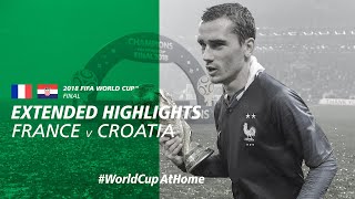 France 42 Croatia  Extended Highlights  2018 FIFA World Cup Final [upl. by Maretz52]