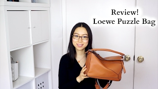 Loewe Puzzle Bag Review  English Subs  Puzzle包包测评 [upl. by Aicirtap]