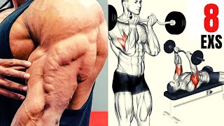 8 BICEPS amp TRICEPS SUPERSET WITH EZ BARBELL  Musculation triceps et biceps en superset [upl. by Borg898]