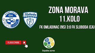 Zona Morava 11 Kolo FK Omladinac NS 30 FK Sloboda CA [upl. by Anaerda274]