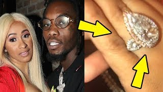 Offset Proposed To Cardi B On Video and Cardi Bs HUGE Engagement Ring [upl. by Baldwin]