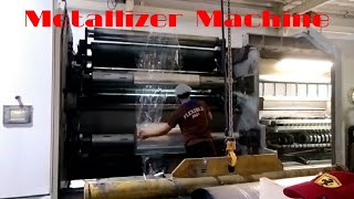 Metallizer Machine LoadingUndloadingPET [upl. by Onida]