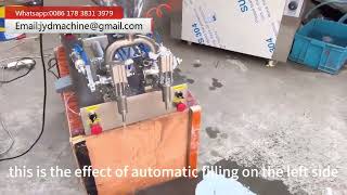 Double Heads Pneumatic Liquid Filling Machine Operation Steps [upl. by Atteval849]