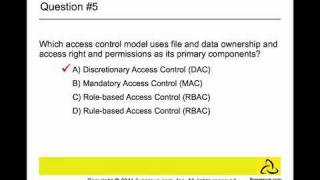 Q and A Access Control  MAC DAC and RBACs [upl. by Ellak915]