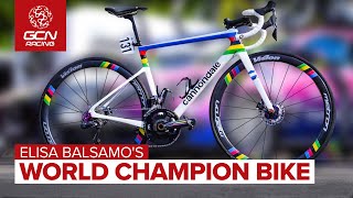 World Champion Elisa Balsamo’s Custom Rainbow Cannondale [upl. by Adley417]