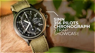 Must Have Straps For The Sinn 356 Pilots Chronograph  Sinn 356 Pilots Chronograph Strap Showcase [upl. by Nedyarb]