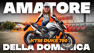 Vado in pista IN moto 😱  A fullgasss con la Ktm Duke790 a Castelletto di Branduzzo [upl. by Artemus]