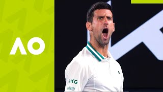 Djokovic and Karatsev 24 Karat Magic  Australian Open 2021 [upl. by Tabib]