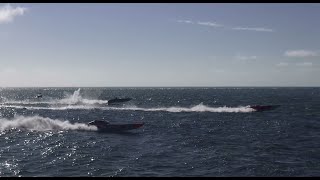 2014 Cowes  Torquay Powerboat Race Portland Bill [upl. by Groos]