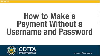 How to Make a Payment Without a Username and Password [upl. by Onek]