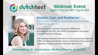 Anxiety Fear and Resilience How to Optimize the Cortisol Awakening Response to Survive and Thrive [upl. by Accalia]