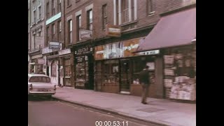 Tour of London Streets Soho 1960s  Film 1035500 [upl. by Cheyney]