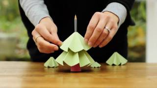 How to make a Christmas Tree from paper [upl. by Nelleus]