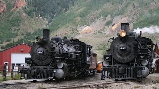 Durango amp Silverton Narrow Gauge Railroad  Dual Steam to Silverton [upl. by Mayap]